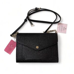 KATE SOSDE authentic genuine Frosty Sky Tinsel Flap Crossbody Designer: Small